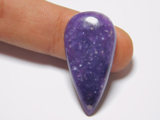 100% Natural Lepidolite Loose Cabochon, Top Quality Hand Polish Gemstone, Stone 27 Ct 34 X 17 Mm # 3903