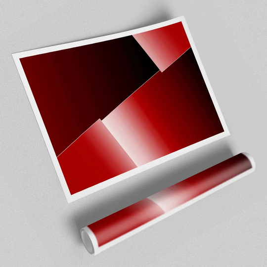 Half Cut Contemporary - Graphic Art Print on Paper