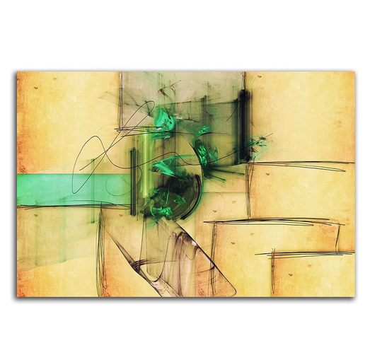 Enigma Abstract 206 Graphic Art Print on Canvas