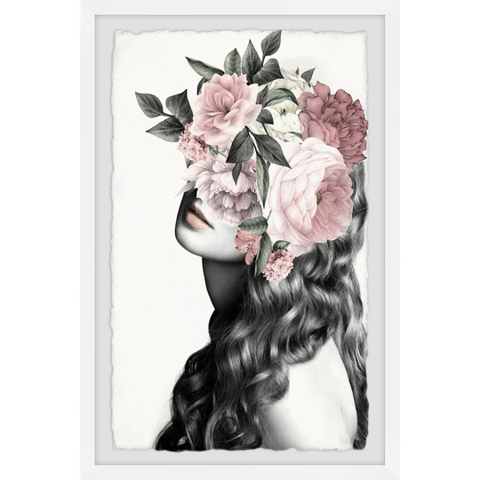 ''Curly Bloom' by Parvez Taj Framed Graphic Art