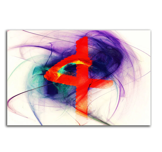 Enigma 068 Abstract Graphic Art Print on Canvas