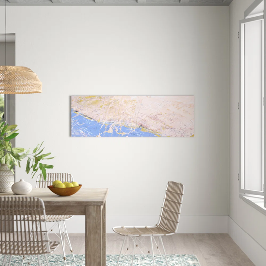 Enigma Panorama Abstract 649 Graphic Art Print on Canvas