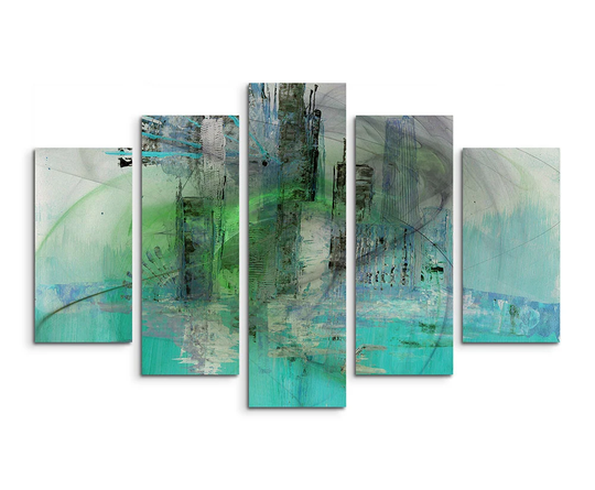 Enigma Sculpture Abstract 1382 Graphic Art Print Multi-Piece Image on Canvas