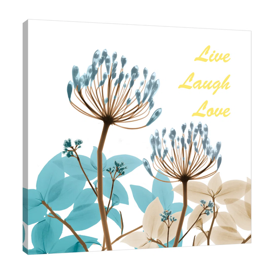 Blue Desert Bloom 1 - Wrapped Canvas Graphic Art Print