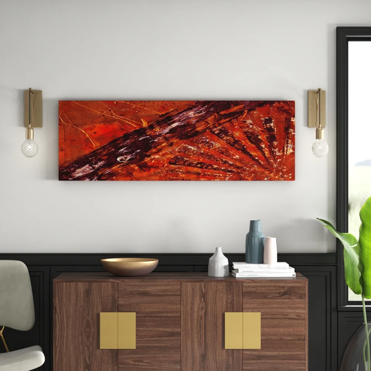 Panorama Abstract 852 Graphic Art Print on Canvas
