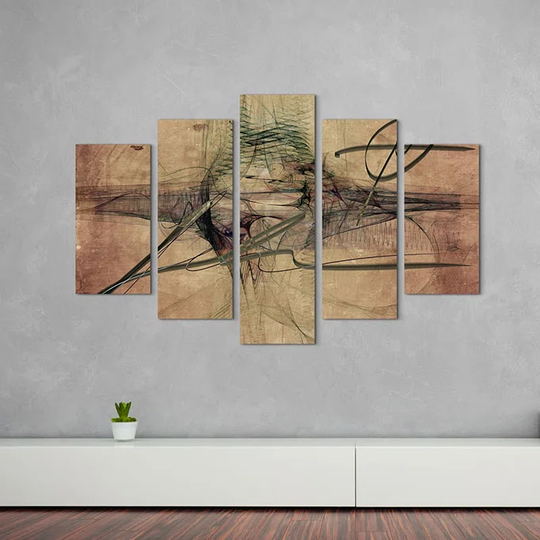 Enigma Sculpture Abstract 1085 Graphic Art Print Multi-Piece Image on Canvas