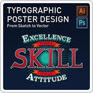 Typographic Poster Design - From Sketch to Vector