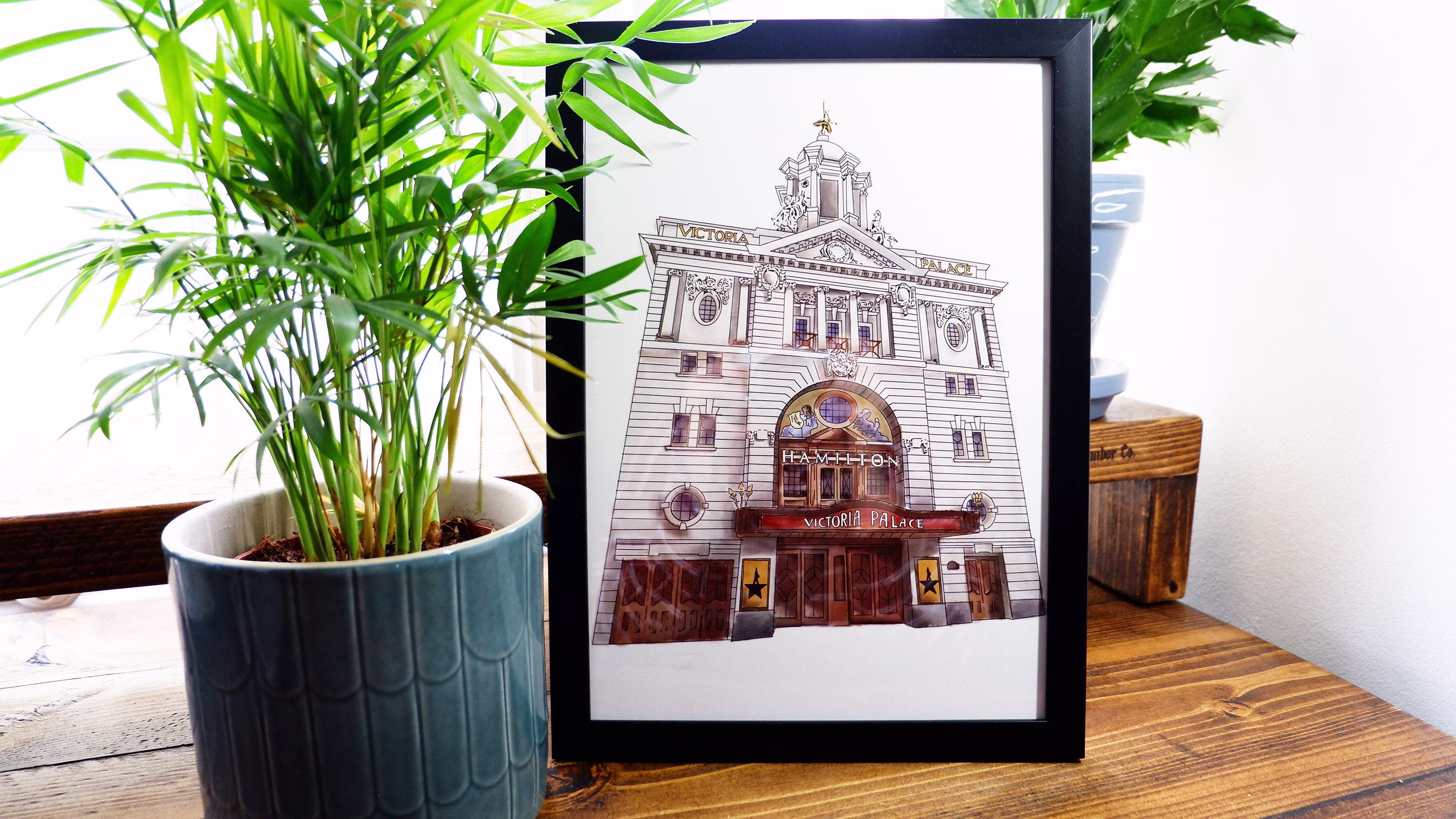 Hamilton West End Digital Art Print A4 A5 Victoria Palace Theatre London