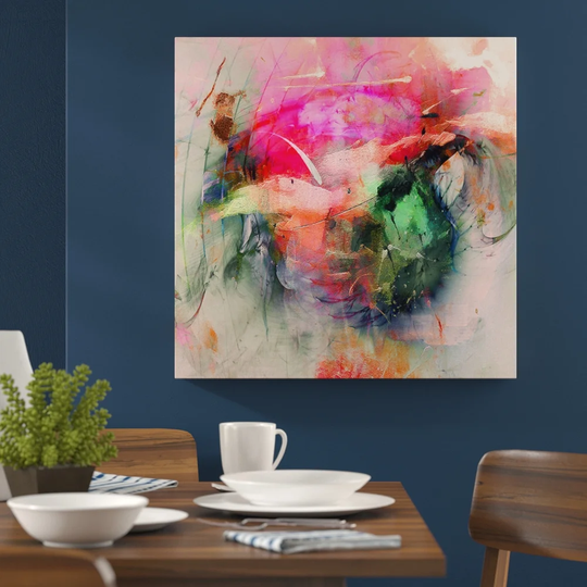 Enigma Abstract 419 Graphic Art Print On Canvas