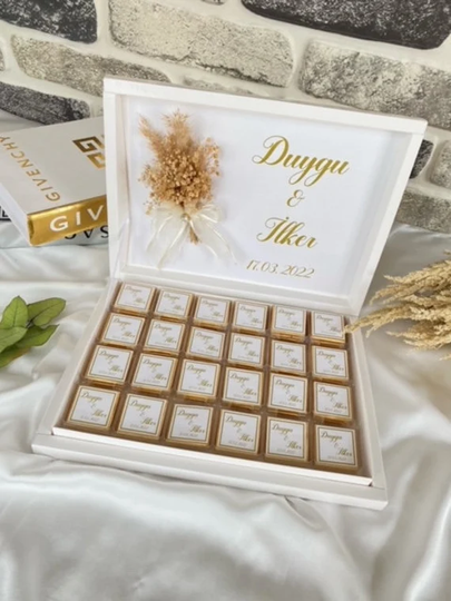 Personalized Chocolate Box, Baby Birthday Party, Wedding Gift, Shower Chocolates, Engagement Chocolate, Favors