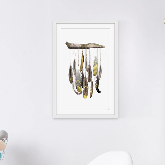 Sound of Feathers - Picture Frame Graphic Art Print on Paper