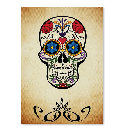 Wonderful Dream Graphic Design of Horror Skull Graphic Art