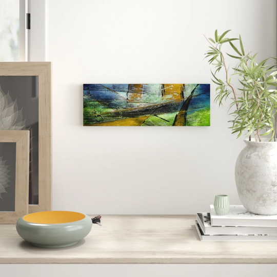 Enigma Panorama Abstract 979 Graphic Art Print on Canvas