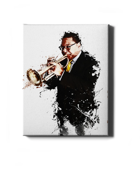 Wynton Marsalis Jazz Art Poster, Music Poster Canvas, Mancave