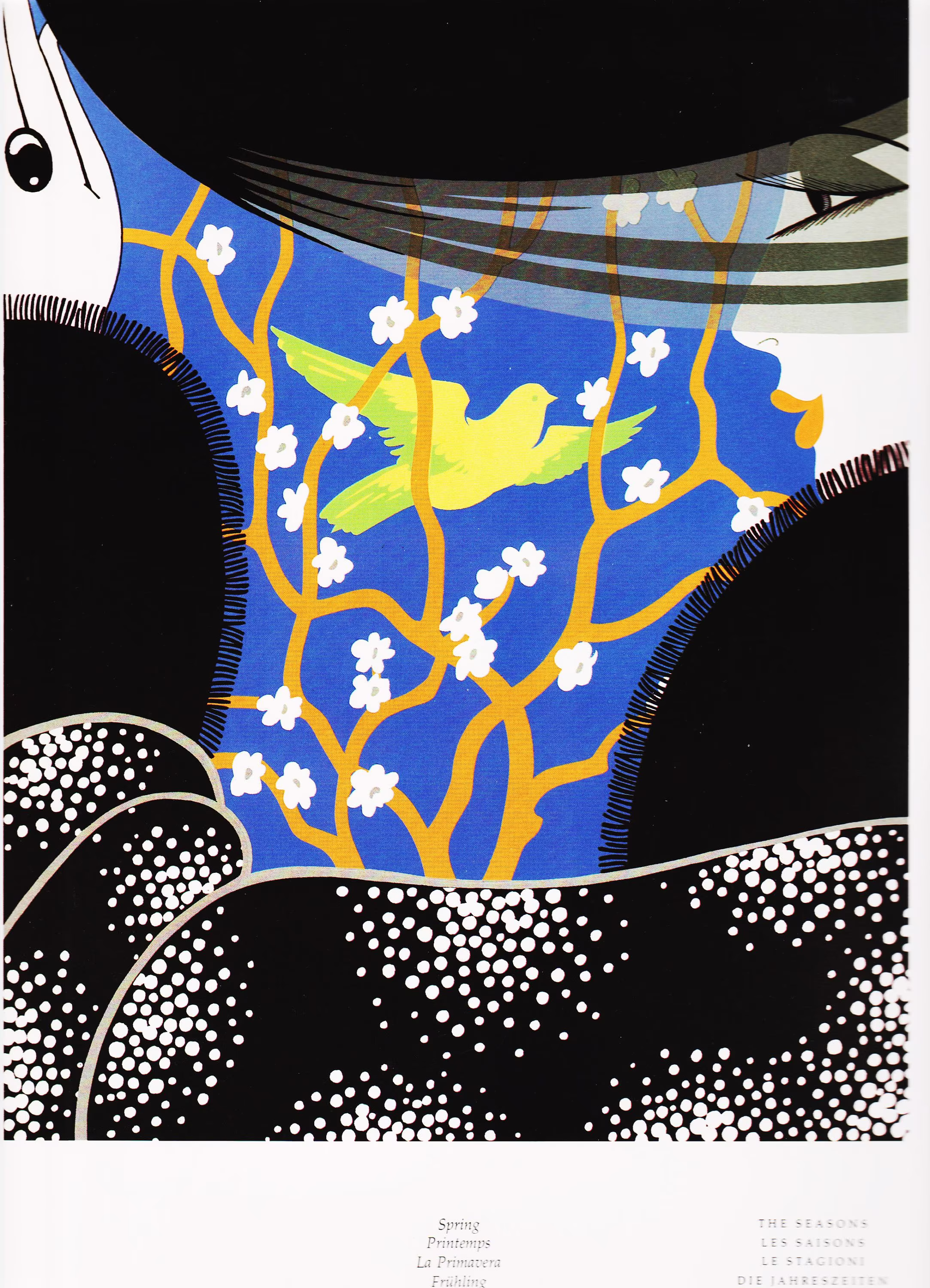 Fashion Wall Art Vintage Erte Print Deco "Spring 2