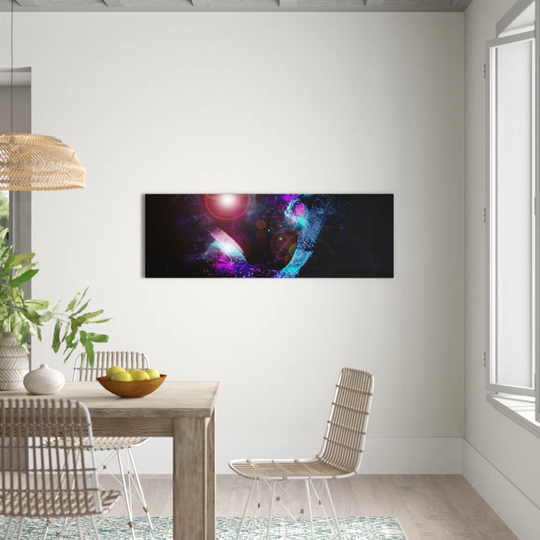 Enigma Panorama Abstract 1032 Graphic Art Print on Canvas