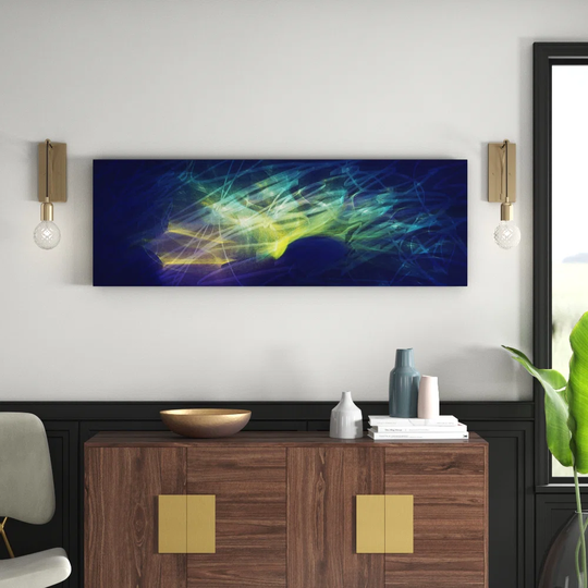Enigma Panorama Abstract 1132 Graphic Art Print on Canvas
