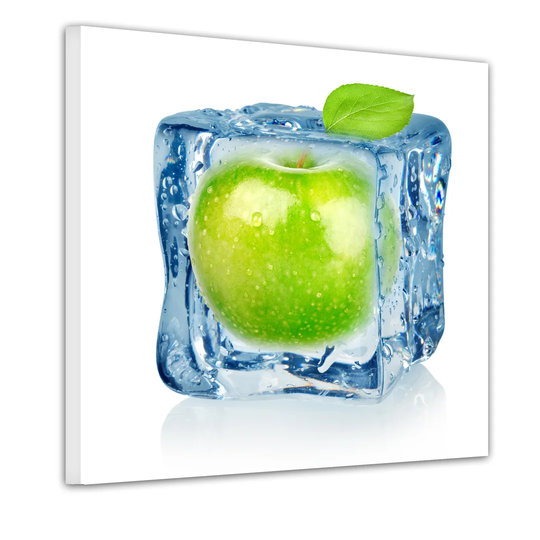 Ice Cube Apple Framed Graphic Art on Canvas