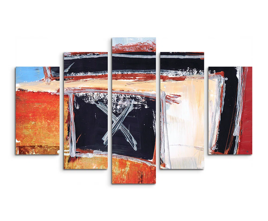 Enigma Abstract 606 Graphic Art Print Multi-Piece Image on Canvas