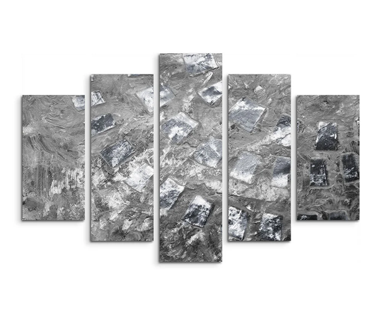 Abstract 804 Graphic Art Multi-Piece Print on Canvas