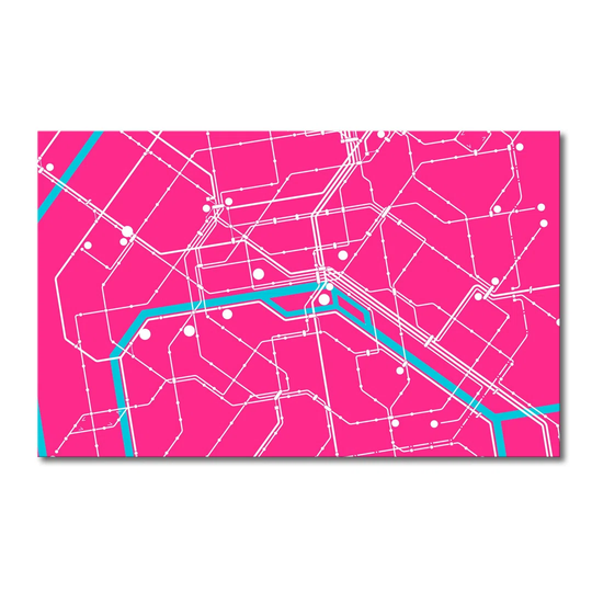 Metro Paris Graphic Art on Canvas
