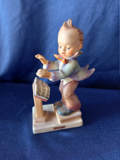 Hummel Figure, Band Leader, 129, Goebel, Figurine, Collectible Vintage Gift, Music Conductor, Orchestra, Boy