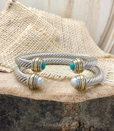 Class Cable Cuff Bracelet Every Day No Coloration 6mm Braided Twist Wire One Size Fit All Stackable Hot Fashion Trendy