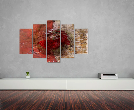 Enigma Scultpure Abstract 1319 Graphic Art Print Multi-Piece Image on Canvas