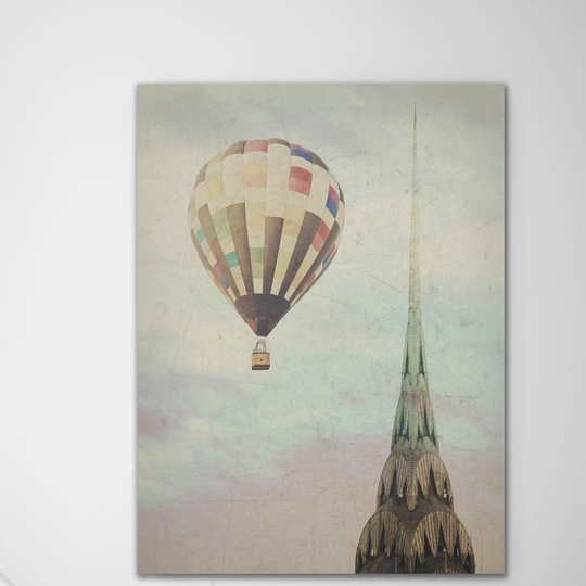 Chrysler Building Balloon by Ashley Davis - Wrapped Canvas Graphic Art Print