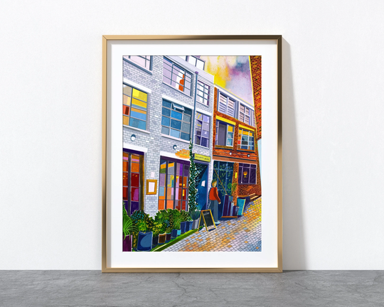 Leeds Art Print, Headrow House, Poster, Beer Hall, Ox Club, The Headrow, City Painting, Gift Idea, A3, A4, A2