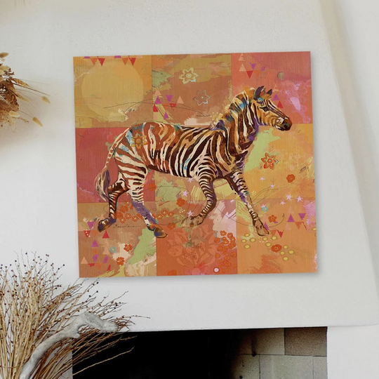 Afrikarma Zebra by Evelia - Wrapped Canvas Graphic Art Print