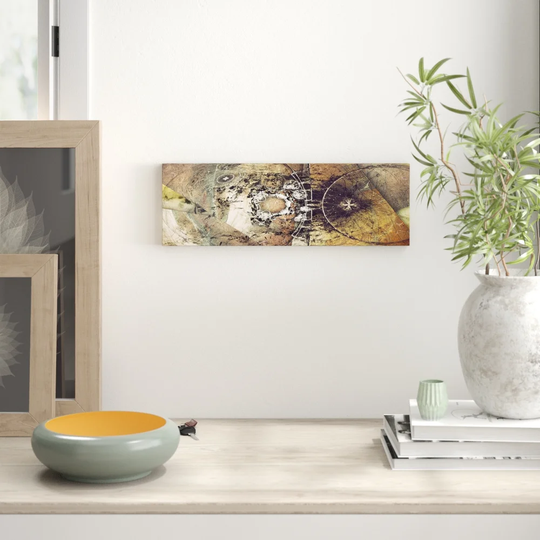 Enigma Panorama Abstract 440 Graphic Art Print on Canvas