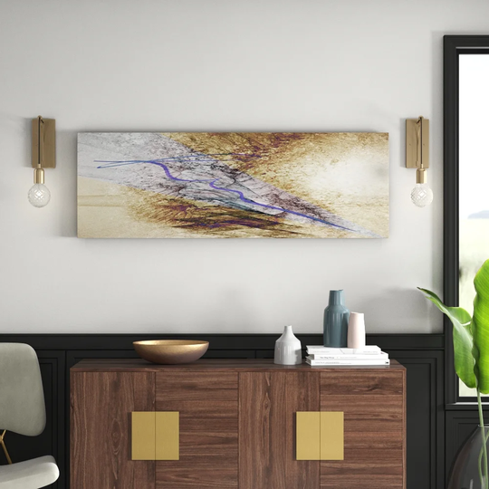 Enigma Panorama Abstract 1473 Graphic Art Print on Canvas