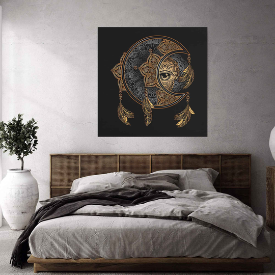 Boho Chic Canvas Art Print, Giclée Hanging Wall Decor, Modern Prints, Above The Couch Artwork, Office Decoration