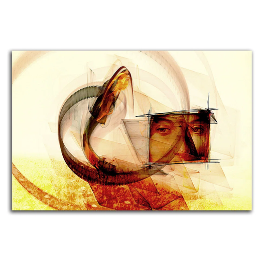 Enigma Abstract 290 Graphic Art Print on Canvas
