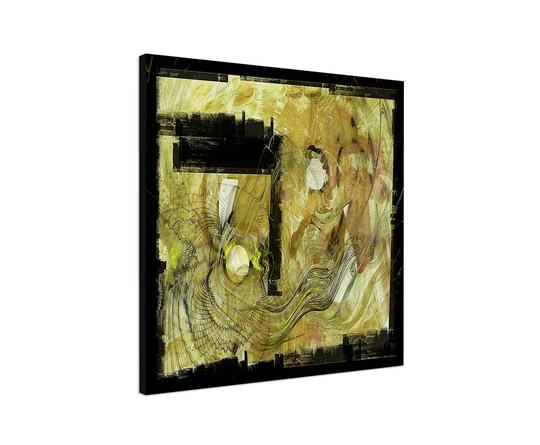 Enigma Abstract 442 Graphic Art Print on Canvas