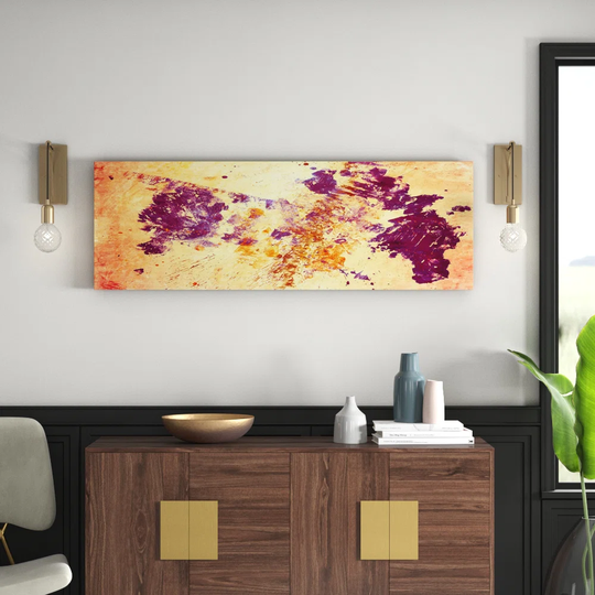Panorama Abstract 815 Graphic Art Print on Canvas