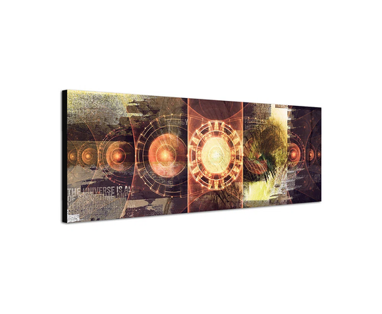 Enigma Panorama Abstract 467 Graphic Art Print on Canvas
