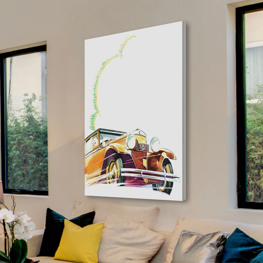 Vintage 15058 - Wrapped Canvas Graphic Art Print