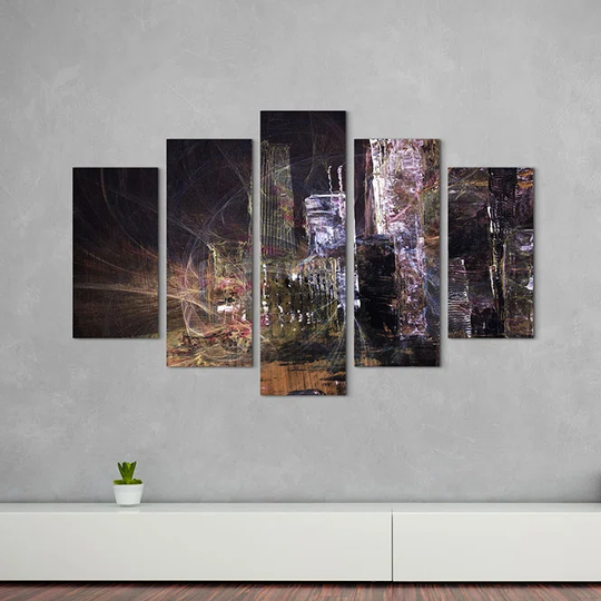 Enigma Abstract 1468 Graphic Art Print Multi-Piece Image on Canvas