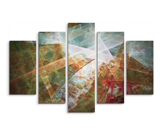 Enigma Sculpture Abstract 1200 Graphic Art Print Multi-Piece Image on Canvas
