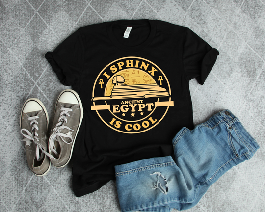 I Sphinx Ancient Egypt Is Cool Egyptian Mythology History Hieroglyphic Statue Graphic Art Short-Sleeve Unisex Gift T-Shirt