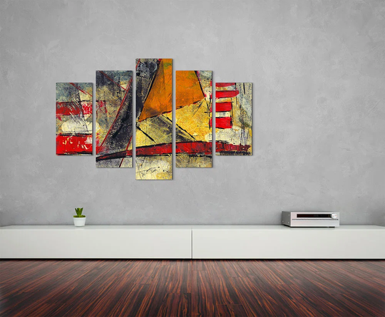 Enigma Abstract 933 Graphic Art Print Multi-Piece Image on Canvas