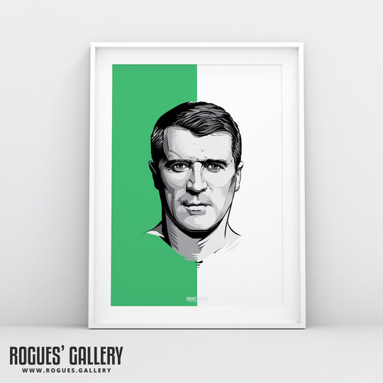 Keane Portrait - Republic Of Ireland Version A3 Print