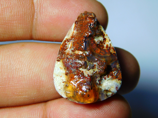 Natural Mexican Opal Druzy Gemstone Gorgeous Cabochon Excellent Quality Loose Stone 30Cts.(26x19mm