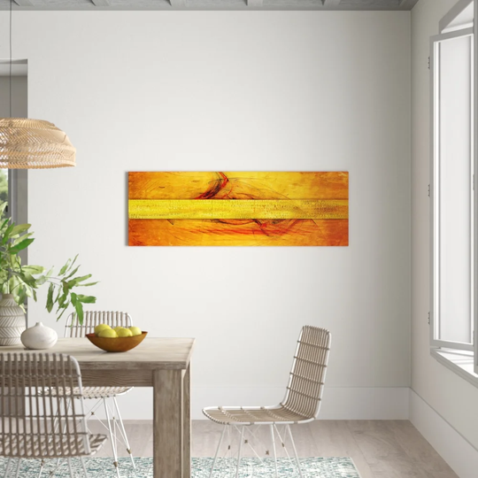 Enigma Panorama Abstract 074 Graphic Art Print on Canvas