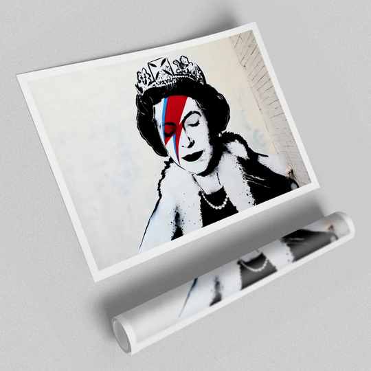 Queen Bowie - Graphic Art Print on Paper
