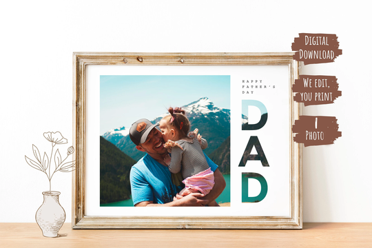 Custom Dad Collage Anniversary, Birthday, Father's Day Collage, Daddy Gift For Dad, Birthday Dad
