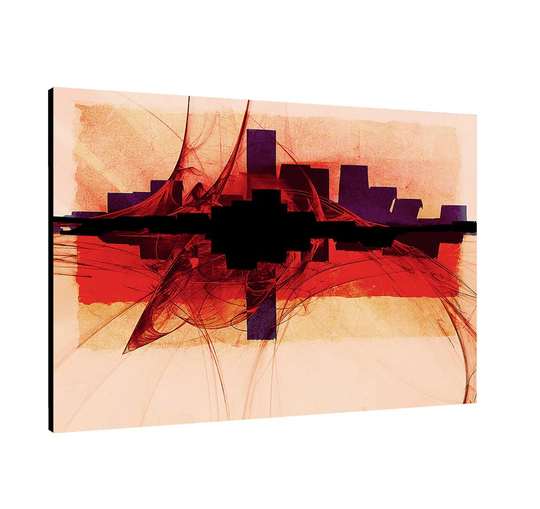 Enigma 221 Abstract Graphic Art Print on Canvas