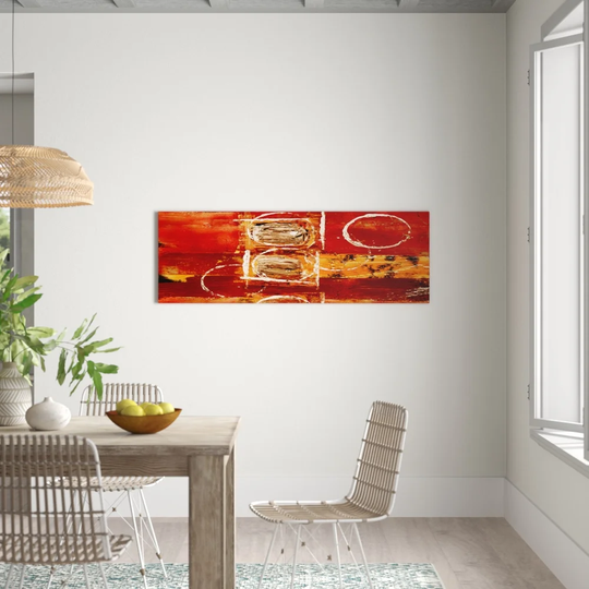 Enigma Panorama Abstract 683 Graphic Art Print on Canvas